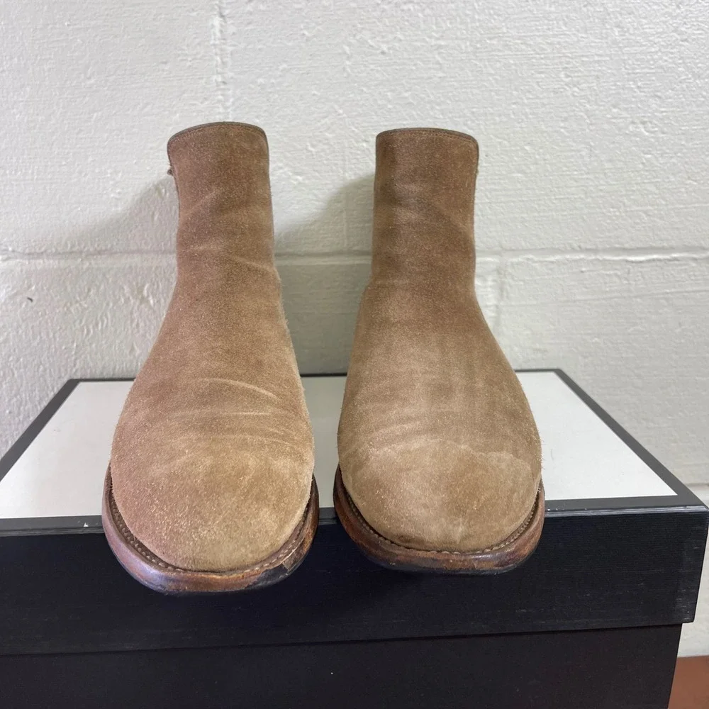 Thursday Boot Company Cavalier Chelsea Boot Sandstone Suede Pull On Men's 8.5 US